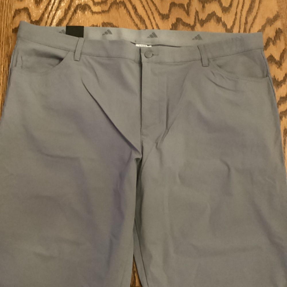 Adidas Men's ULT365 Pants Grey Three F17 Size 42x34 IWO198 5 Pocket Golf NWT Men - Picture 4 of 6